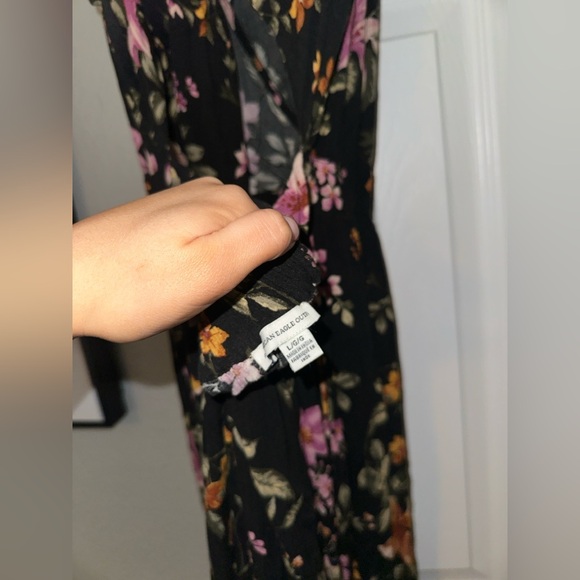 AE Floral Black Jumpsuit - Picture 8 of 8